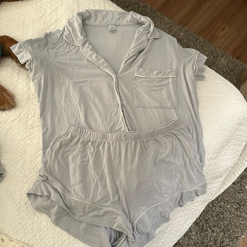 Eberjey Gray Pajama Set